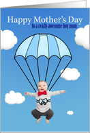 Happy Mothers Day Boy Mom Baby Parachute card