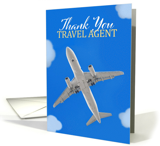Thank You Travel Agent Commercial Airplane Photograph card (1732918)