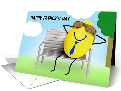 Happy Father's Day Good Egg Relaxing Humor card (1734090)