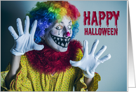 Happy Halloween For Anyone Creepy Clown Humor card