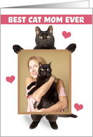 Happy Mothers Day From The Cat Your Picture Here Cat Holding Frame card