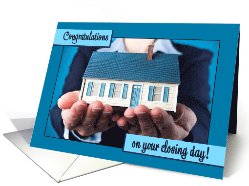 Congratulations on House Closing Day from Real Estate Agent card
