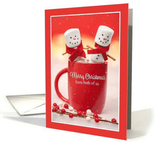 Merry Christmas From Both of Us Marshmallow Couple in Hot... (1802698)