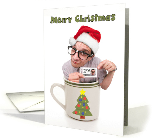 Merry Christmas Cup of Joe Coffee Little Man Gift Card... (1806902)