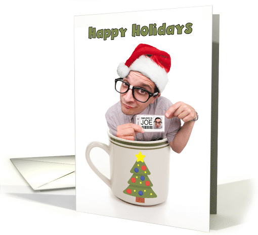 Happy Holidays Cup of Joe Coffee Little Man Gift Card... (1808138)
