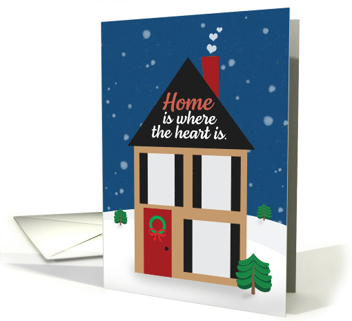 Merry Christmas From Realtor Real Estate Agent Cute Hose in Snow card