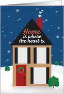 Merry Christmas From Realtor Real Estate Agent Cute Hose in Snow card