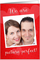 Happy Valentines Day Couple Picture Perfect Your Photos Here Frame card