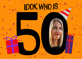 Happy 50th Birthday Big 50 Picture Frame Your Custom Photo Here