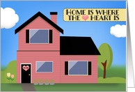 Happy Valentines Day From Your Realtor Cute Pink House card