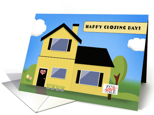 Congratulations on House Closing Day from Real Estate Agent card