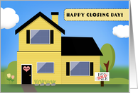 Congratulations on House Closing Day from Real Estate Agent card