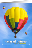 Congratulations on Your Promotion Hot Air Balloons Photograph card