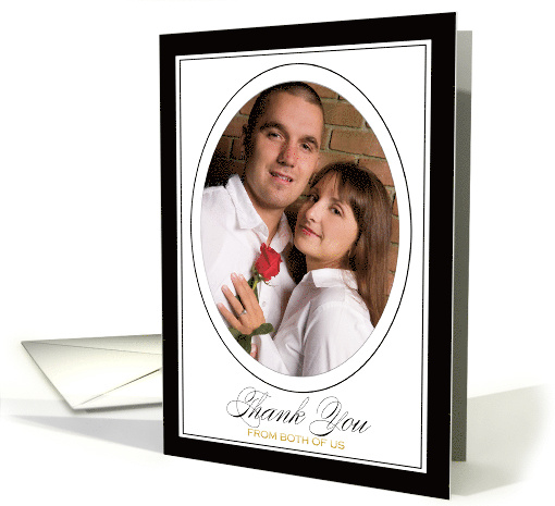 Thank You From Both Wedding Gift Photo Frame Simple Black... (1833822)