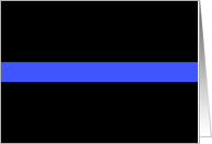 The Thin Blue Line Police General Greeting Blank Inside Note Card