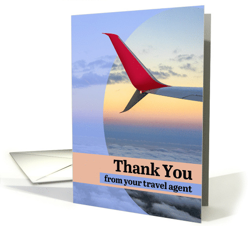 Thank You From Your Travel Agent Airplane Wing During... (1860720)