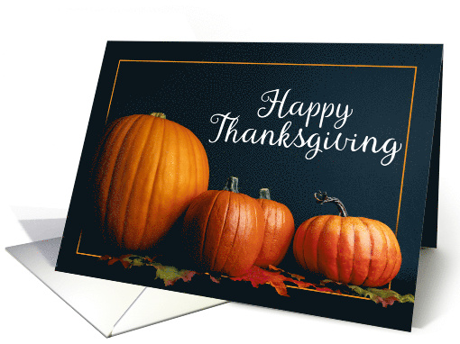 Happy Thanksgiving For Anyone Pumpkins with Fall Leaves... (1876890)