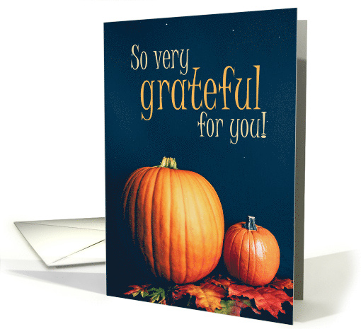 Happy Thanksgiving For Anyone Pumpkins with Fall Leaves... (1877364)