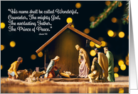 Merry Christmas For Anyone Nativity Scene Christianity Religious Photo card