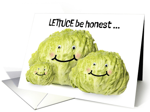 Happy Fathers Day Father Lettuce Dad Joke Funny Humor card (1924944)