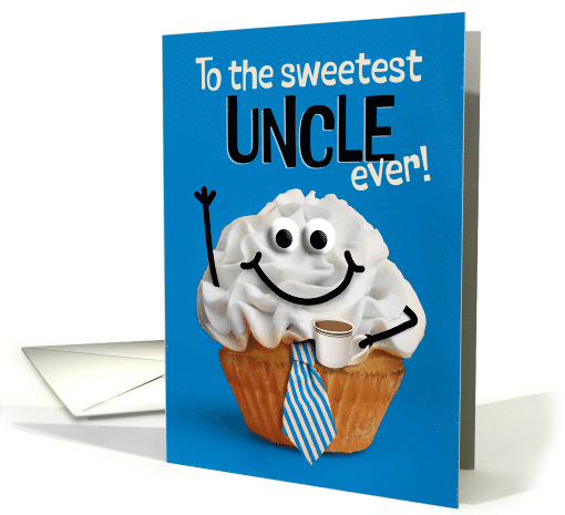 Happy Fathers Day Uncle Sweetest Cupcake with Coffee and... (1927692)