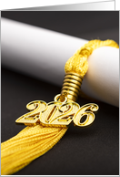 Congratulations Graduation 2026 For Anyone Diploma With Tassel card