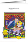 Passover Father and Daughter, Seder, Haggadah card
