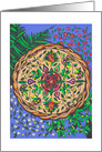 Shavuot Basket Mandala, Fruits, Flowers card