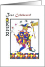 The Purim Jester Celebrates Purim Joker card