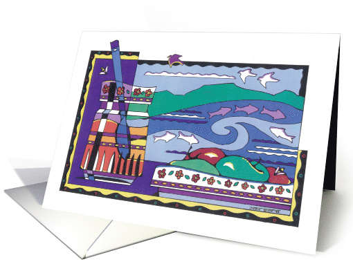 A Sweet Rosh Hashanah-Apples and Honey, Doves card (1520830)