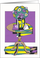 Mother’s Day, Flowers on Table card