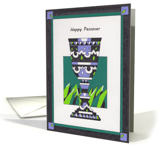 Passover Cup, Spring Theme, Elijah card (1522996)
