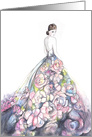 An Engagement Congratulations to the Flower Dress Bride to Be card