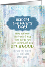 Father’s Day Life is Good Mixed Media Blues Blank Inside card