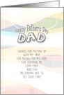 Father’s Day Dad, Thanks For Putting Up With My Crap Blank Inside card