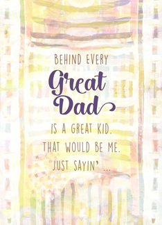 Behind Great Dad is...