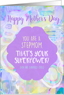 You Are A Stepmom. That’s Your Superpower Mother’s Day Purples Blank card