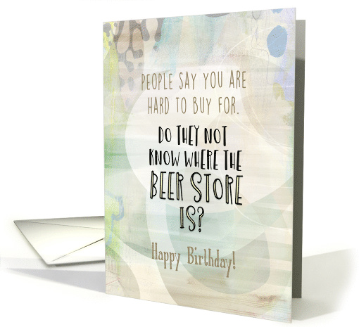 People Say You're Hard to Buy For Funny Birthday Blank Inside card