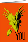 Halloween Styracosaurus Dinosaur Pointing at You card