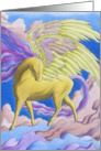 Birthday Horse With Bright Wings Pegasus Birthday card