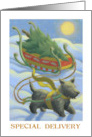Holidays Christmas Scottish Terrier and Tree card