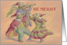 Holidays Happy Christmas Bears Dancing card