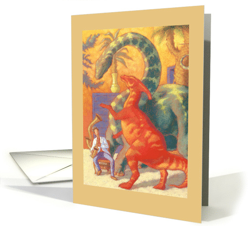 Birthday Dinosaur Fun and Colorful Animal Party Theme card (1530574)
