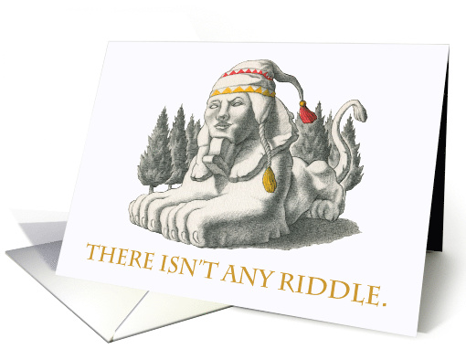 Birthday Mystical Sphinx in Funny Hat card (1547872)