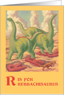 Birthday Animals Dinosaurs Shaking the Earth card