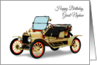 Great Nephew Birthday Featuring Classic Vintage 1916 American Car card