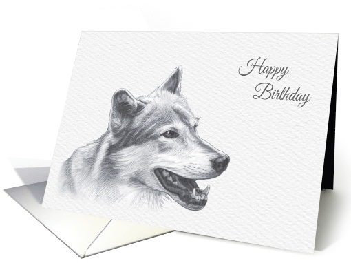 Birthday, Canadian Timber Wolf card (1528208)