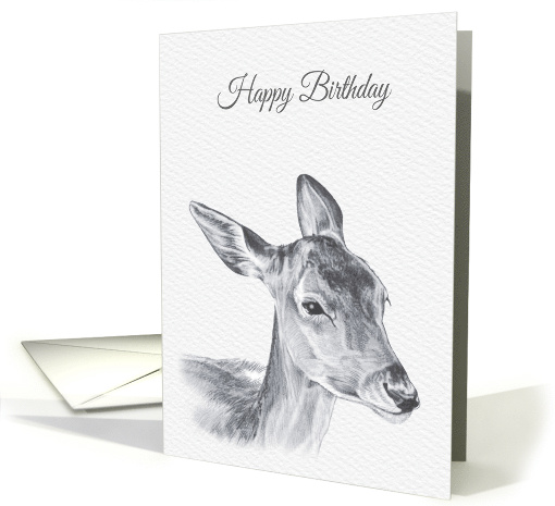 Birthday Featuring a Beautiful Roe Deer card (1528218)