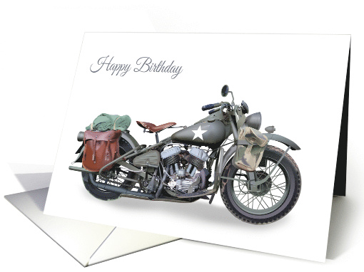 Birthday card featuring a classic WW2 American military... (1760960)