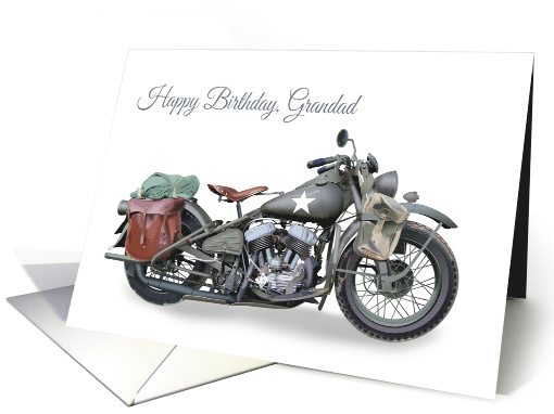 Grandad Birthday Featuring a Classic WW2 American... (1769408)